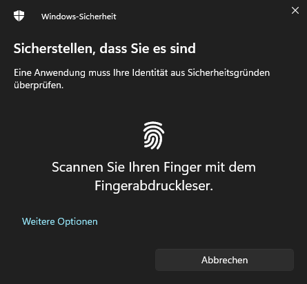 Windows Hello einrichten