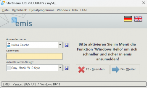 Windows Hello einrichten