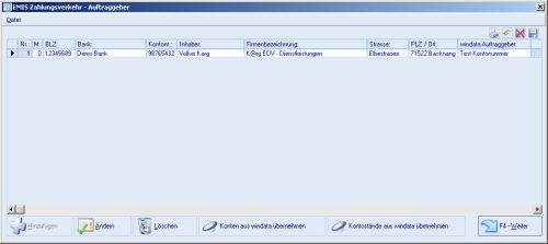 Zahlungsverkehr Windata